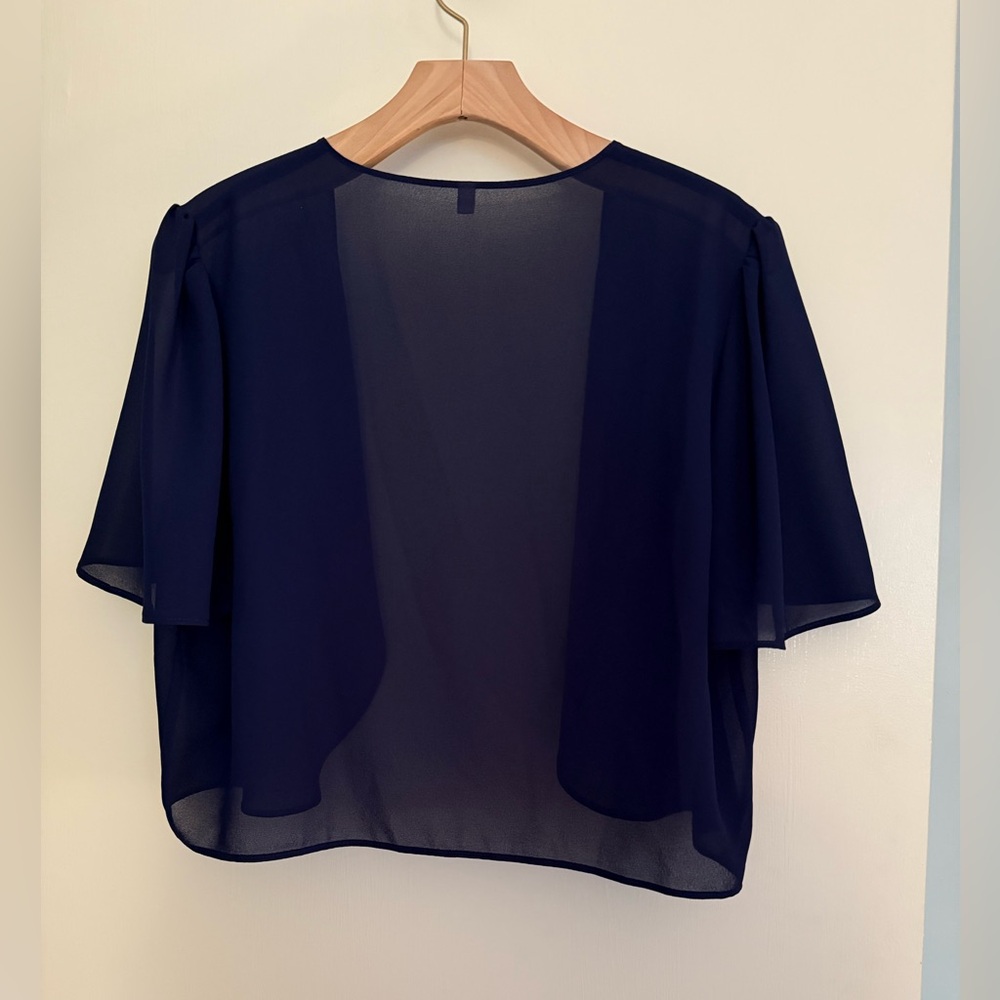 Elegant Shrug Sheer Navy